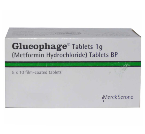 Glucophage Tablets 1g 5x10's
