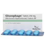Glucophage Tablets 250mg 5x10's