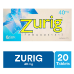 Zurig Tablets 40mg 20's