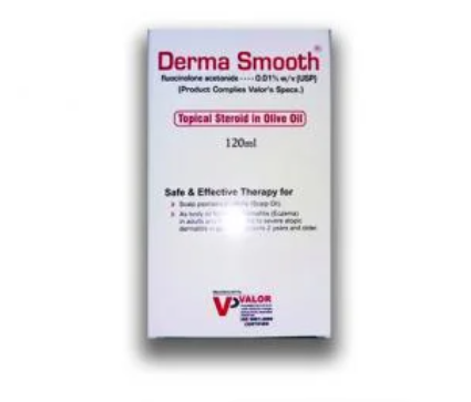 Derma Smooth is utilized to treat scalp psoriasis. Fluocinolone lessens the expanding, tingling, and redness that happens with this condition.