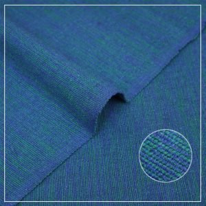 French Blue Handmade Khaddar Suit Unstitched