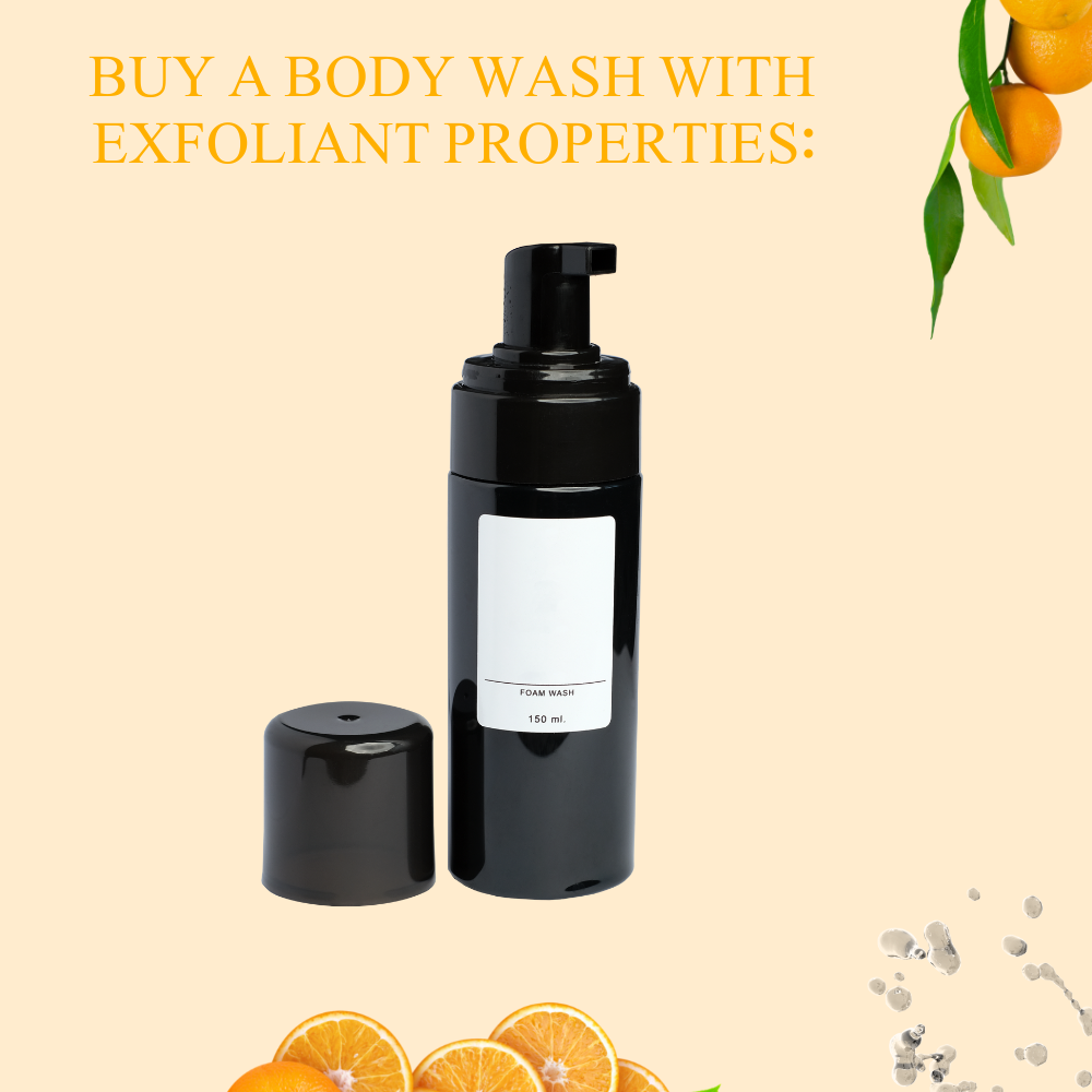 Buy a Body Wash with Exfoliant Properties: